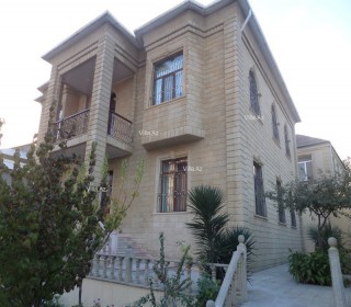 2-storey 360 m2 villa in 8 plots in the center of Hazi Aslanov, -2