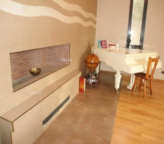 İtaliyadan gətirilən Venesiya mərmərindən kamini olan villa, -5