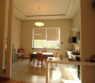 İtaliyadan gətirilən Venesiya mərmərindən kamini olan villa, -7