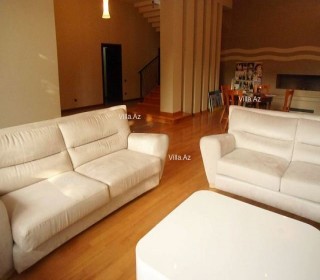 İtaliyadan gətirilən Venesiya mərmərindən kamini olan villa, -13
