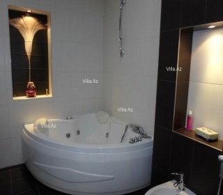 İtaliyadan gətirilən Venesiya mərmərindən kamini olan villa, -19