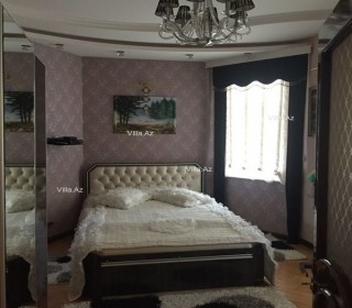 Qara Qarayev metrosunun yaxinliginda; 3 mərtəbəli mansardlı villa, -9