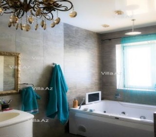 badamdarda temirli hovuzlu villa, -3