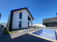 Suvelan qesebesinde əla temirli  2 mertebeli villa satilir, -5