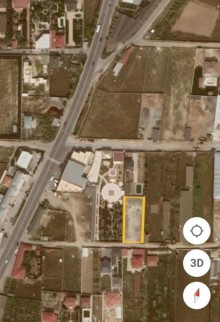 Novxanida grand marketin etrafinda torpaq satilir, -9