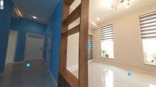 Mərdəkanda qapalı şəhərcikdə hovuzlu ev 3D tur 360 panorama, -8