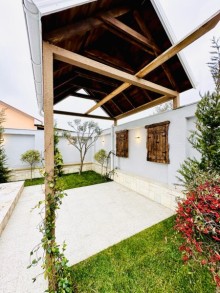 House for sale in Baku city, Mardakan settlement. The 1-story, 4-room, -3