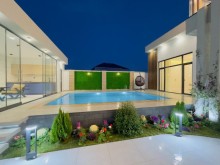 Buying a new house in Baku, Mardakan settlement. 1 floor, 4 rooms, -4