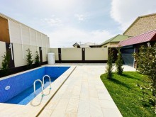 Baku city, Mardakan settlement, 1-storey newly built villa house, -6
