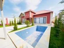 Baku city, Mardakan settlement, 1-storey newly built house, -5