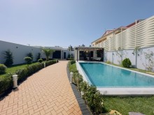 A new modern house for sale in Mardakan, single-story, with 4 rooms, total area of 220 m²., -2