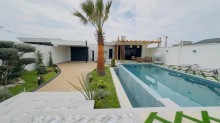 Buzovna Mərdəkan yolunda "Vətən" restoranı yaxınlığında palmalı villa satılır, -6