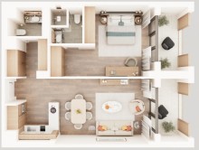Arabian Ranches Sea Breeze E Tower – 1-Bedroom Sea View Apartment for Sale in Baku, -7